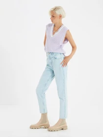 Джинси Trendyol Mom модель TWOAW22JE0186/Acik Mavi Фото