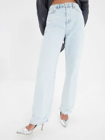 Джинси Trendyol Wide Leg модель TWOAW22JE0457/Acik Mavi Фото