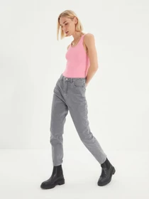 Джинси Trendyol Mom модель TWOAW22JE0364/Gri Фото