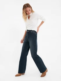 Джинсы Trendyol Wide Leg модель TWOAW22JE0944/Indigo Фото