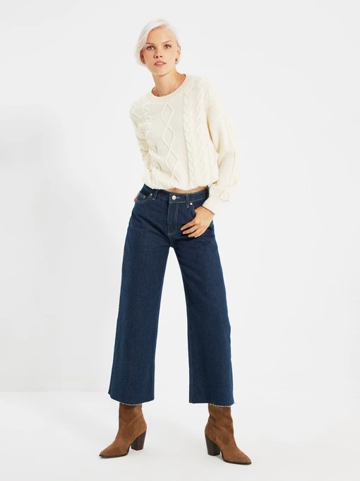 Джинсы Trendyol Culotte модель TWOAW22JE0589/Lacivert Фото