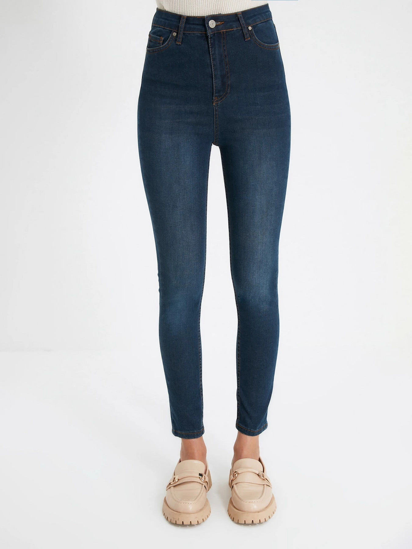 Джинсы Trendyol Skinny модель TWOAW22JE1251/Lacivert Фото