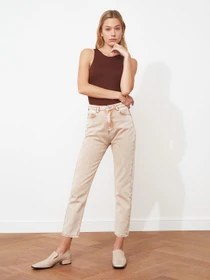 Джинси Trendyol Mom модель TWOSS21JE0172/Taba Фото