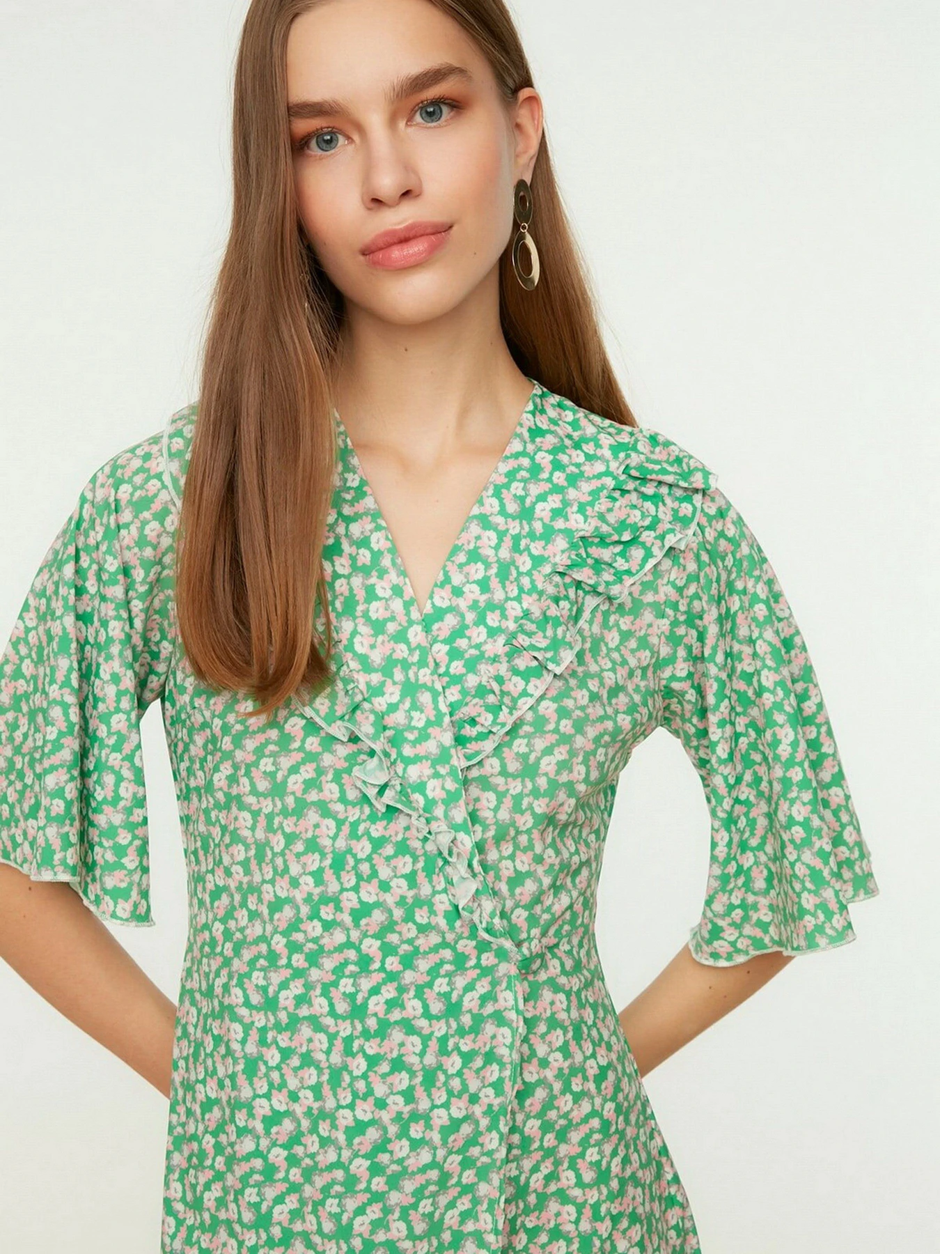 Платья Trendyol модель TWOSS22EL0072/Yesil Платья Trendyol модель TWOSS22EL0072/Yesil Фото