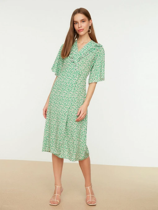 Платья Trendyol модель TWOSS22EL0072/Yesil Фото