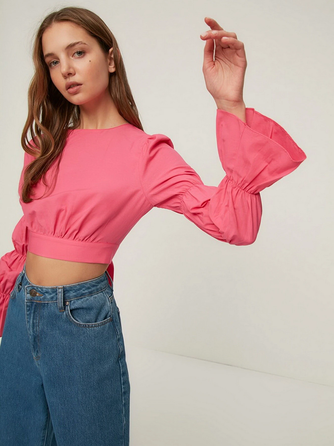 Рубашки Trendyol модель TWOSS22BZ0052/Fusya Рубашки Trendyol модель TWOSS22BZ0052/Fusya Фото