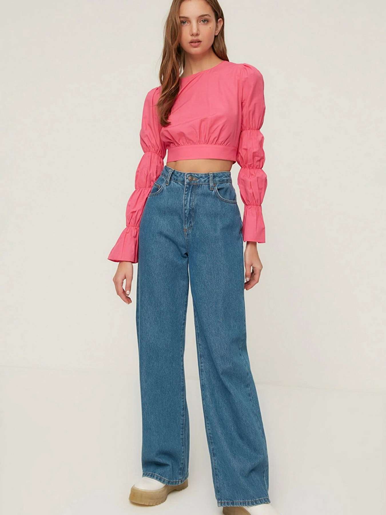 Рубашки Trendyol модель TWOSS22BZ0052/Fusya Рубашки Trendyol модель TWOSS22BZ0052/Fusya Фото