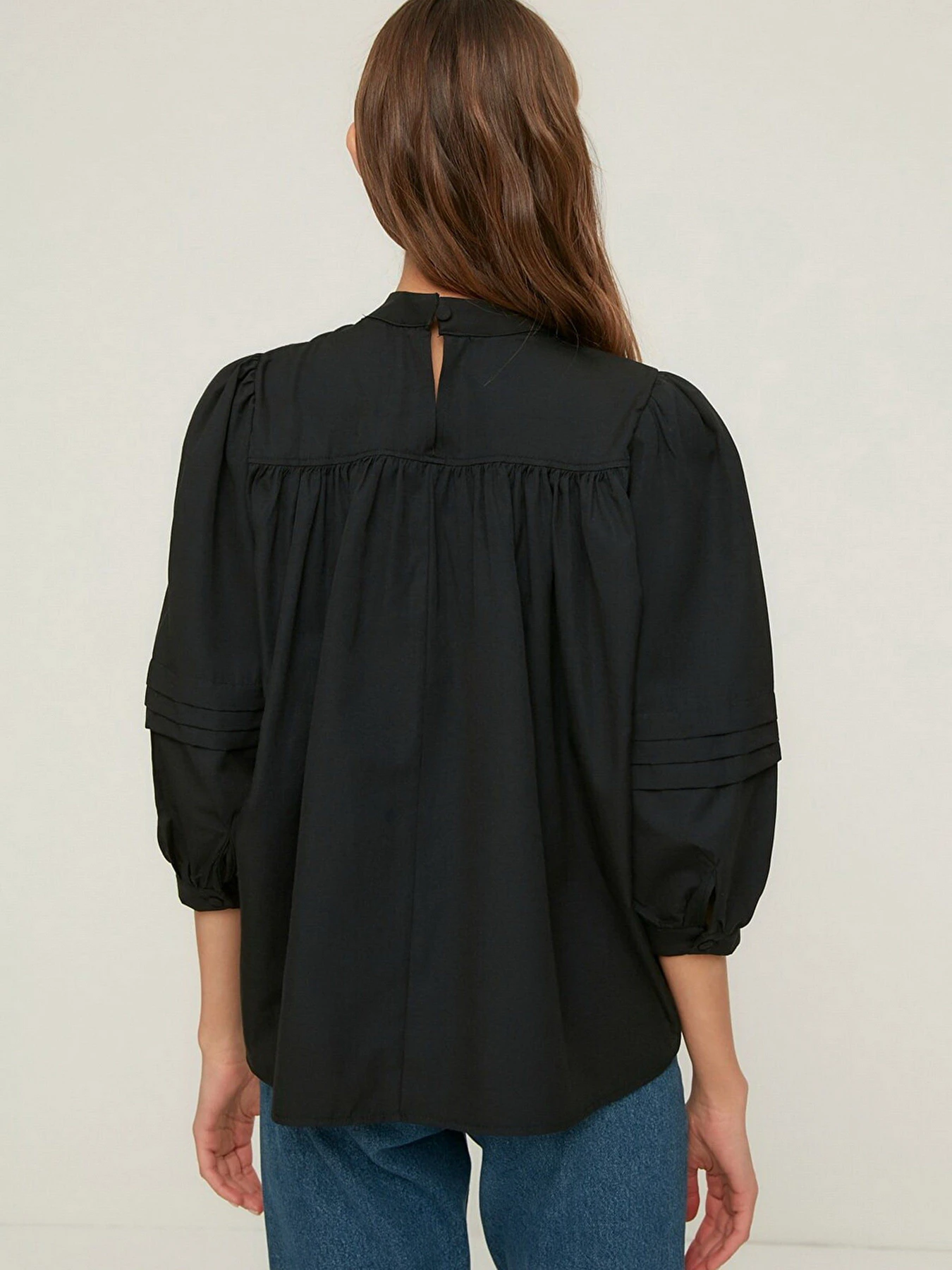 Рубашки Trendyol модель TWOSS22BZ0203/Siyah Рубашки Trendyol модель TWOSS22BZ0203/Siyah Фото