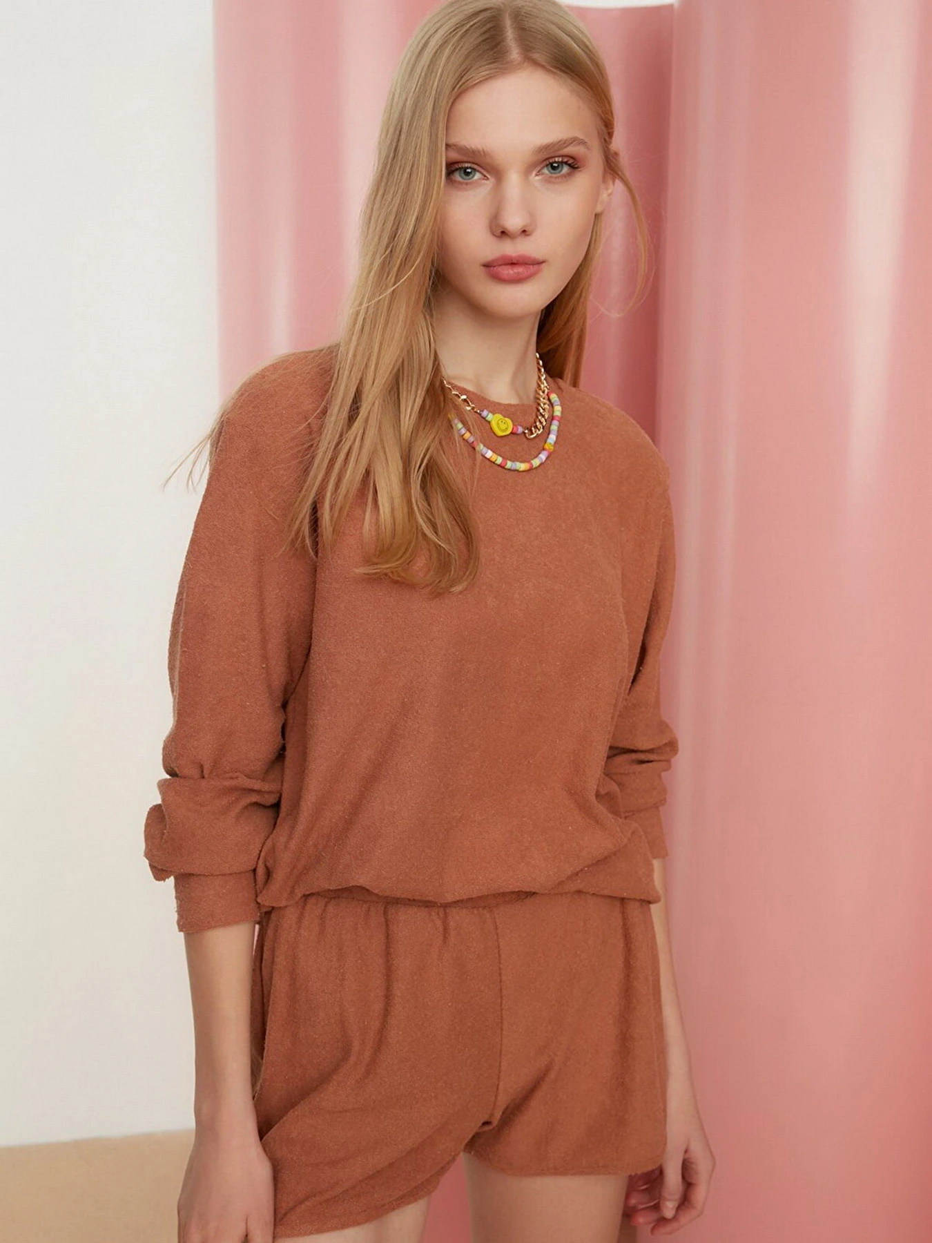 Костюмы Trendyol модель TWOSS22AU0127/Kahverengi Костюмы Trendyol модель TWOSS22AU0127/Kahverengi Фото