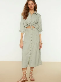 Рубашки Trendyol модель TWOSS22GO0195/Haki Фото