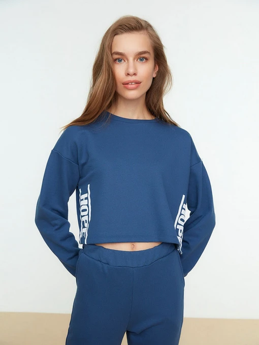 Худи и свитшоты Trendyol модель TWOSS22SW0102/Indigo Фото
