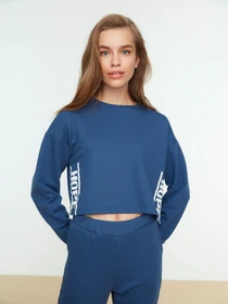 Худі та світшоти Trendyol модель TWOSS22SW0102/Indigo Фото