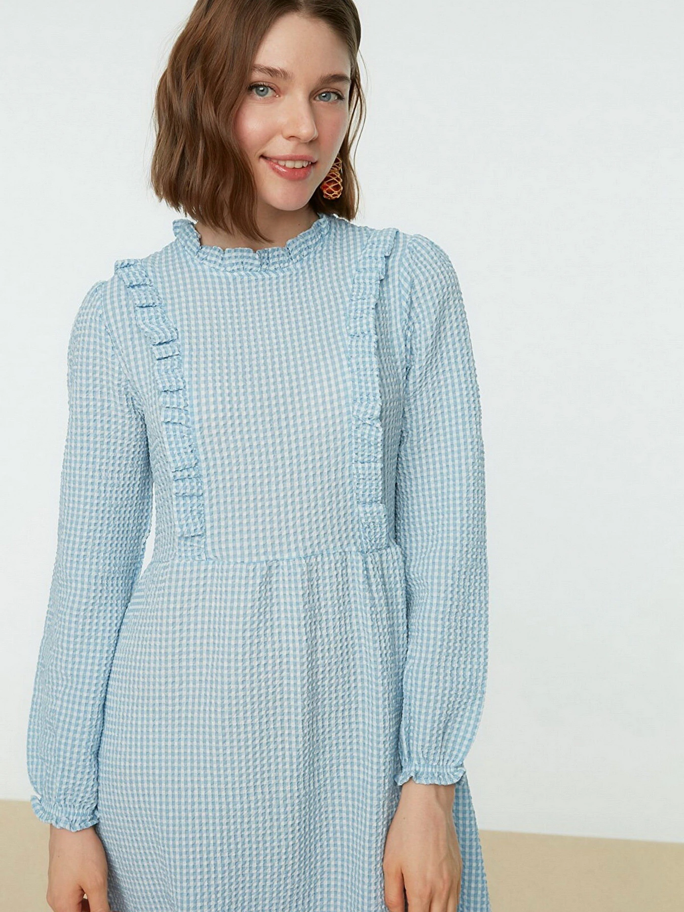 Платья Trendyol модель TCTSS21EB0028/Mavi Платья Trendyol модель TCTSS21EB0028/Mavi Фото