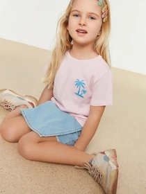 Футболки и поло Trendyol модель TKDSS22TS0673/Kirmizi-Pembe Фото
