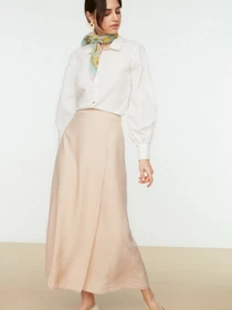 Юбки Trendyol модель TCTSS22EE0009/Bej Фото