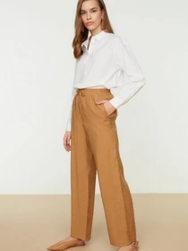Брюки Trendyol модель TCTSS22PL0051/Camel Фото