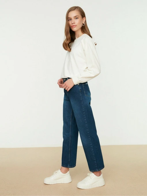 Джинсы Trendyol Wide Leg модель TCTSS22JE0045/Indigo Фото