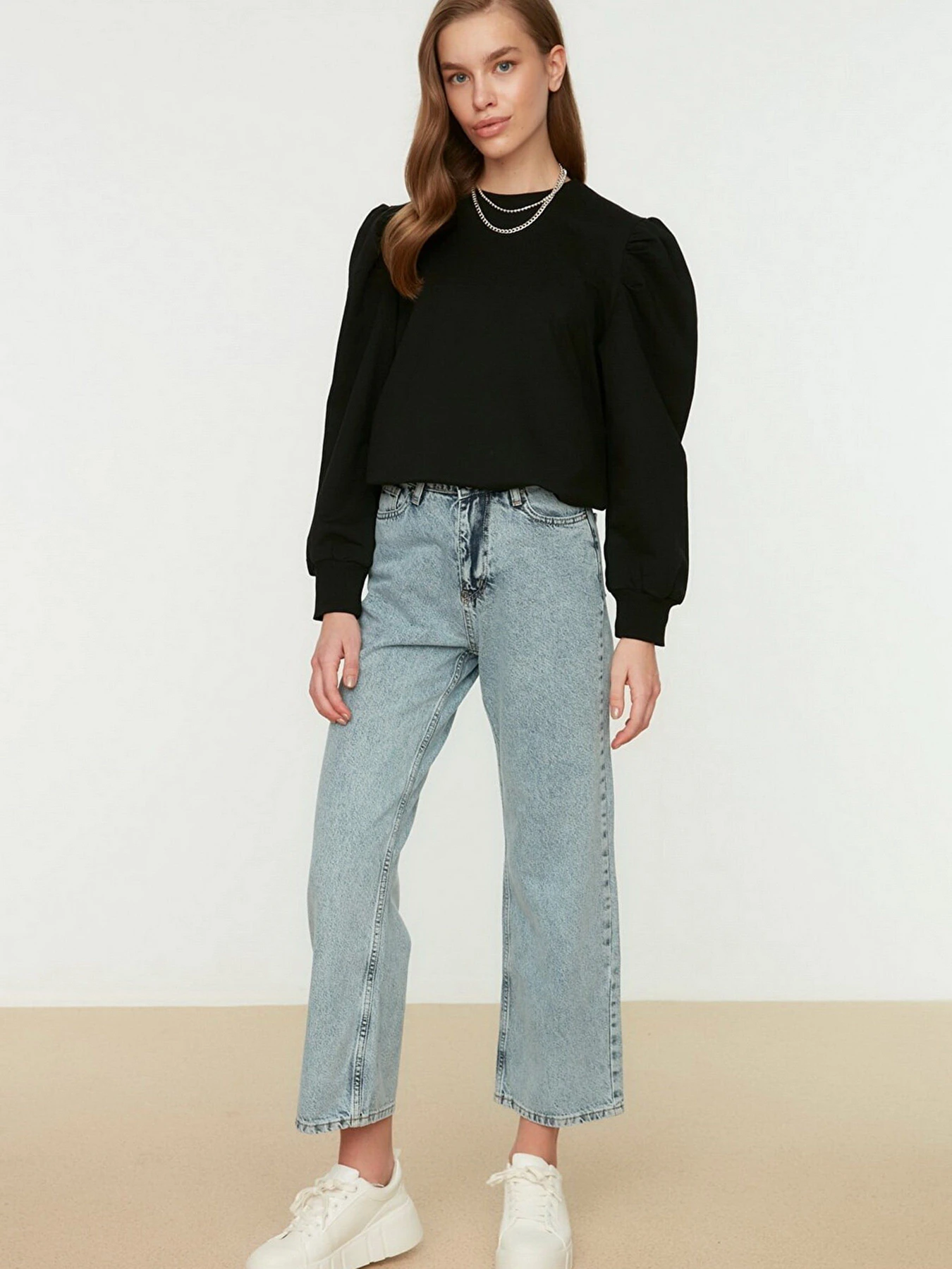 Джинси Trendyol Wide Leg модель TCTSS22JE0045/Mavi Джинси Trendyol Wide Leg модель TCTSS22JE0045/Mavi Фото