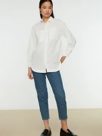 Рубашки Trendyol модель TCTSS22GO0102/Ekru Фото