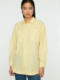 Рубашки Trendyol модель TCTSS22GO0102/Sari Фото