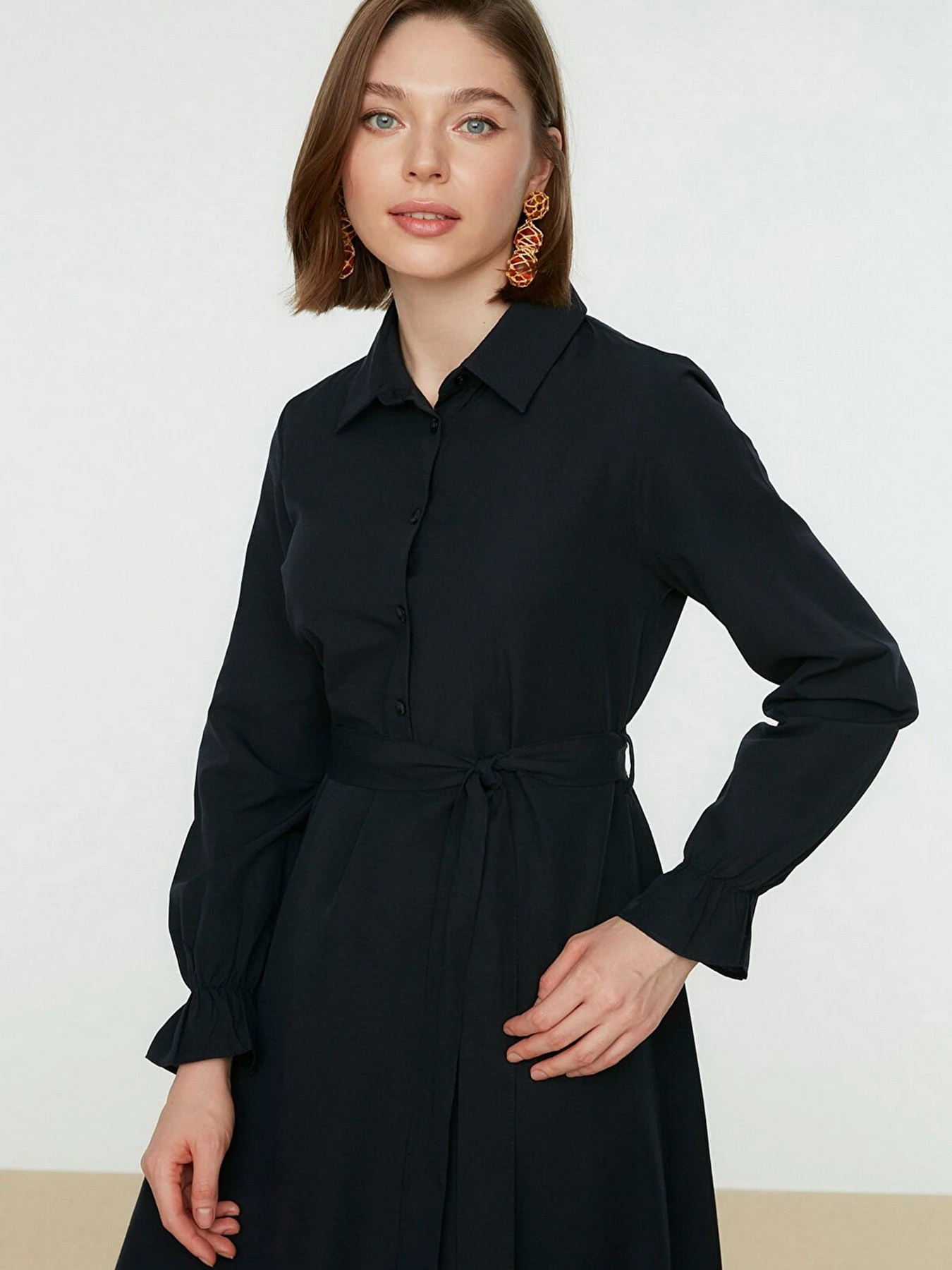 Платья Trendyol модель TCTSS22EB0099/Lacivert Платья Trendyol модель TCTSS22EB0099/Lacivert Фото