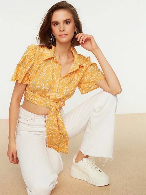 Рубашки Trendyol модель TWOSS22GO0076/Turuncu Фото