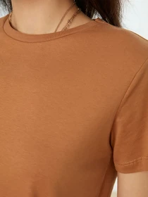 Футболки и поло Trendyol модель TWOSS20TS0141/Camel-Beyaz Фото