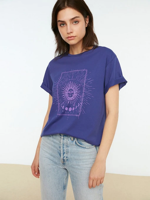 Футболки и поло Trendyol модель TWOSS20TS0247/Mor Фото