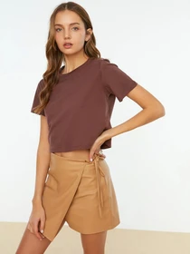 Футболки и поло Trendyol модель TWOSS20TS0135/Kahverengi Фото
