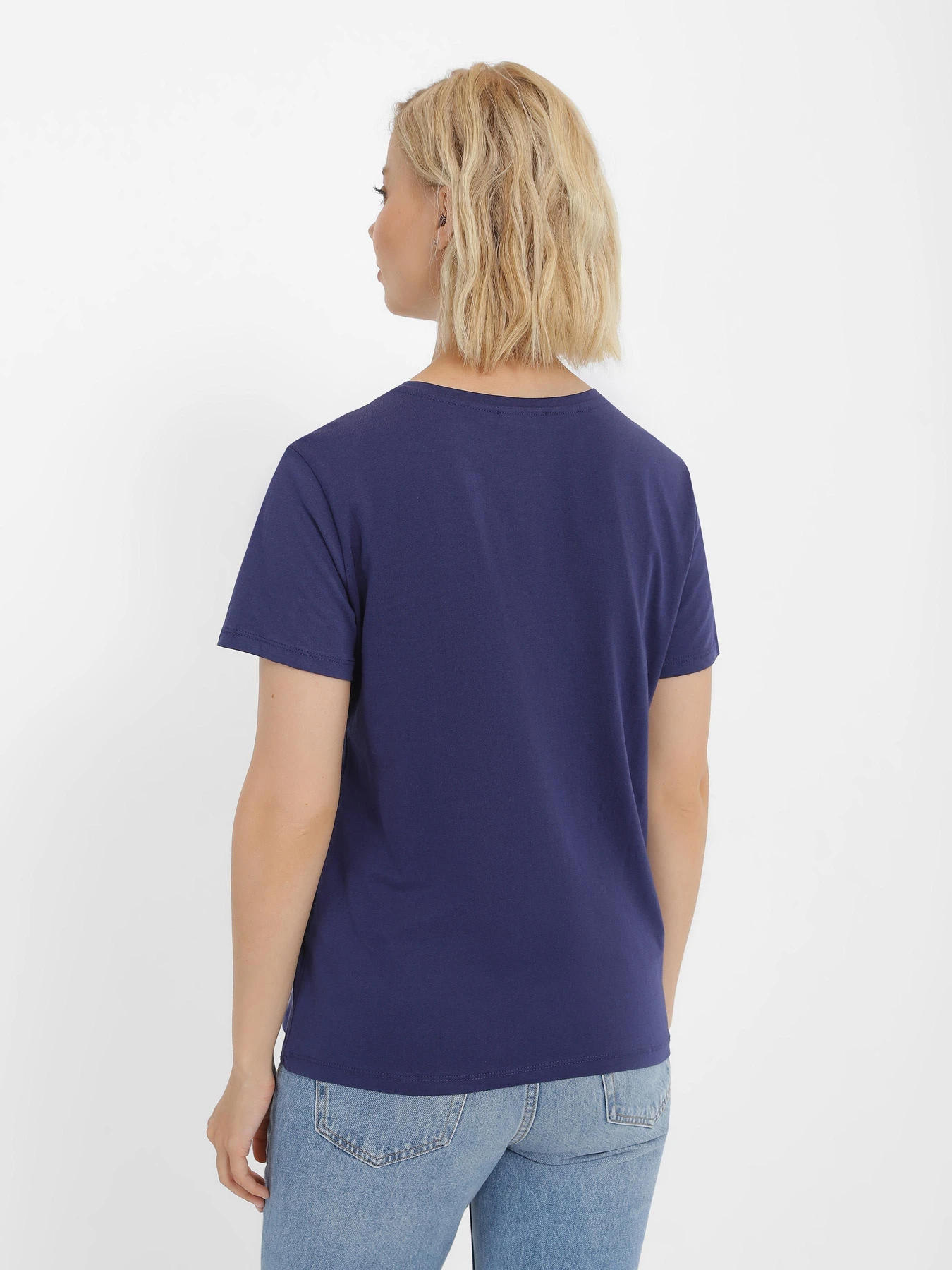 Футболки і поло Trendyol модель TWOSS20TS0141/Lacivert-Beyaz Футболки і поло Trendyol модель TWOSS20TS0141/Lacivert-Beyaz Фото
