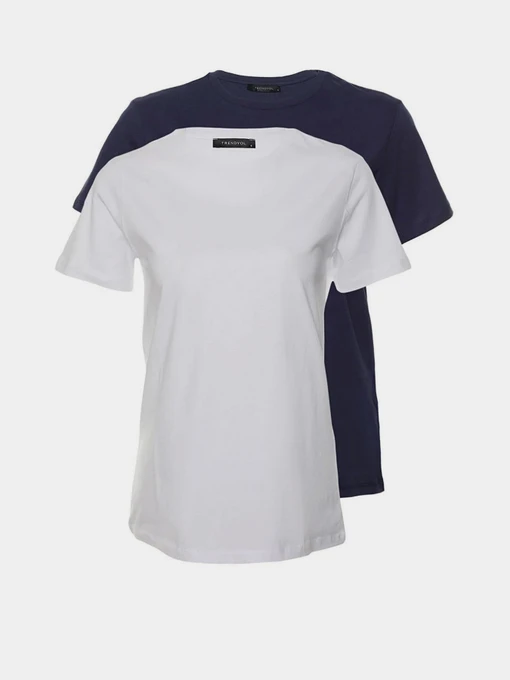 Футболки и поло Trendyol модель TWOSS20TS0141/Lacivert-Beyaz Фото