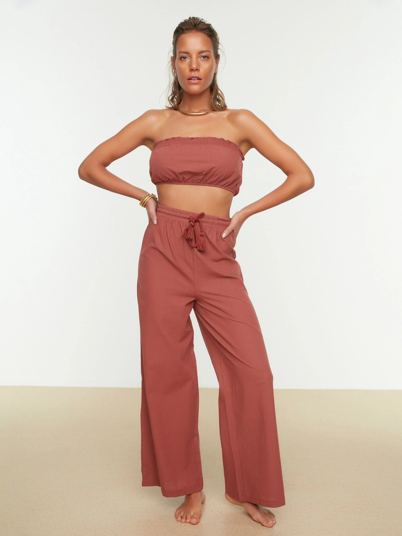 Костюмы Trendyol модель TBESS21AU0444/Camel Фото