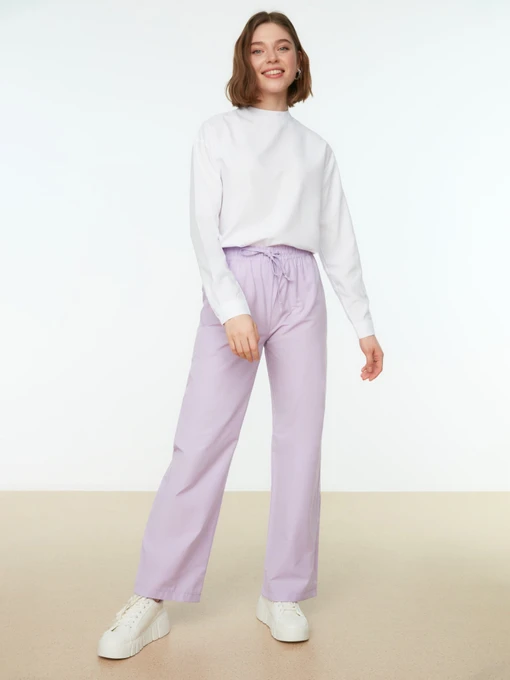 Брюки Trendyol модель TCTSS22PL0046/Lila Фото