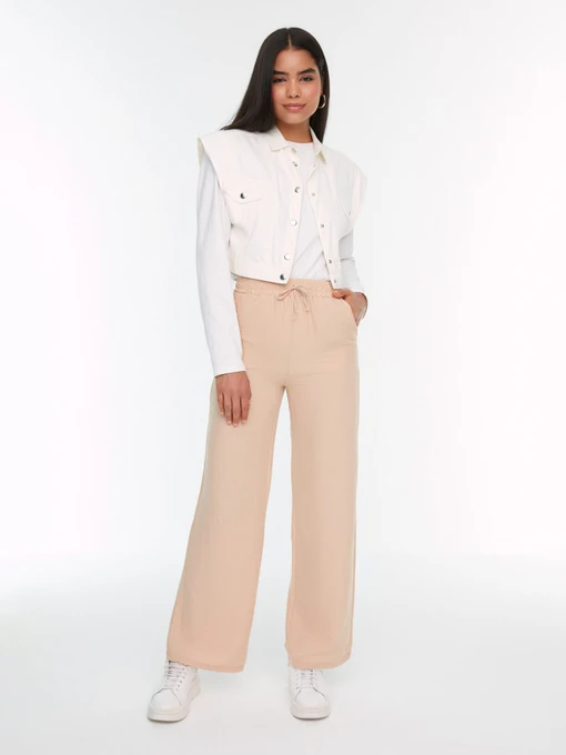 Брюки Trendyol модель TCTSS22PL0050/Bej Фото