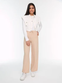 Брюки Trendyol модель TCTSS22PL0050/Bej Фото
