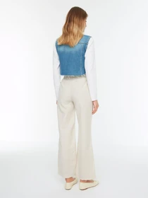 Штани Trendyol модель TCTSS22TP00005/Bej Фото