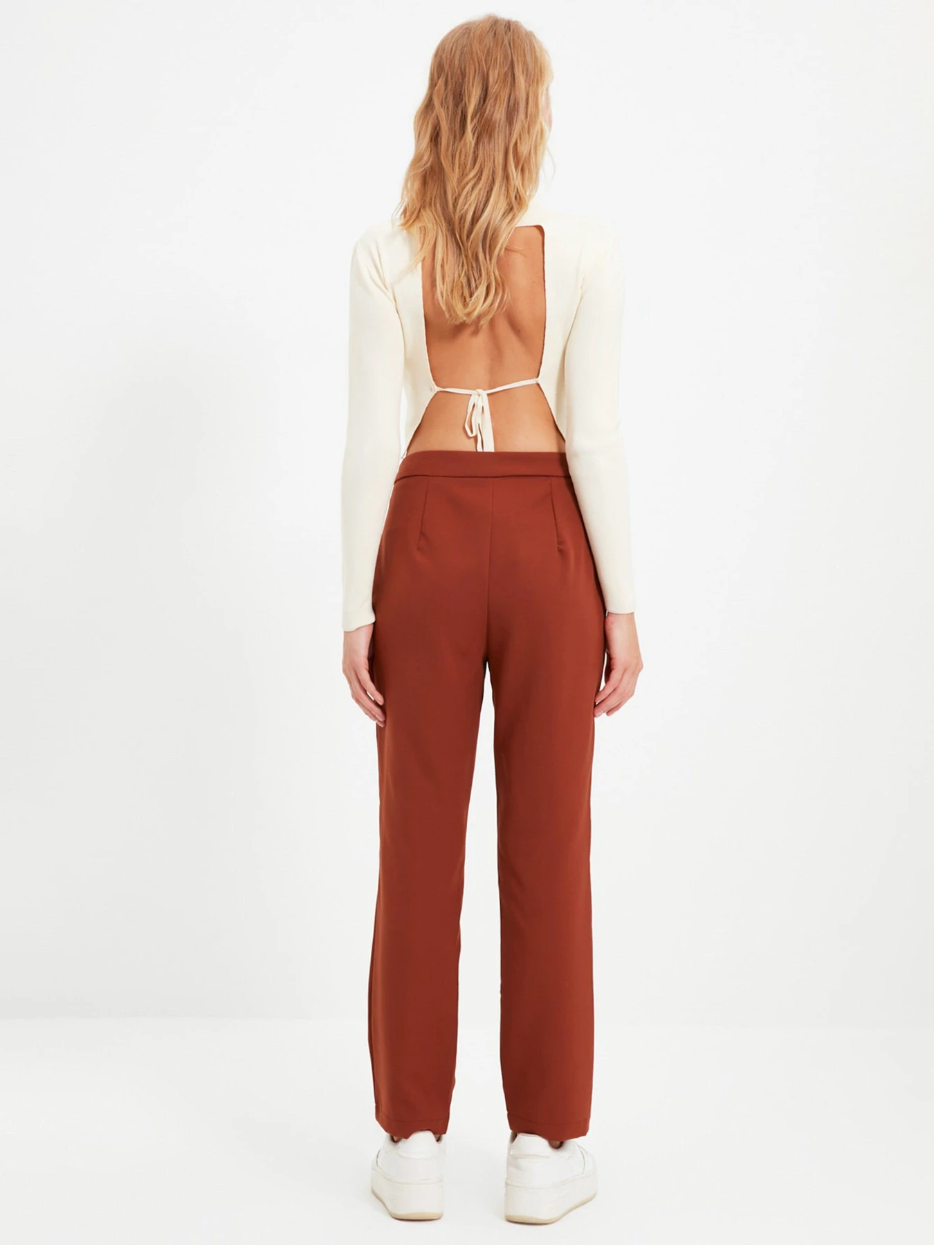 Штани Trendyol модель TWOSS20PL0075/Kahverengi Штани Trendyol модель TWOSS20PL0075/Kahverengi Фото