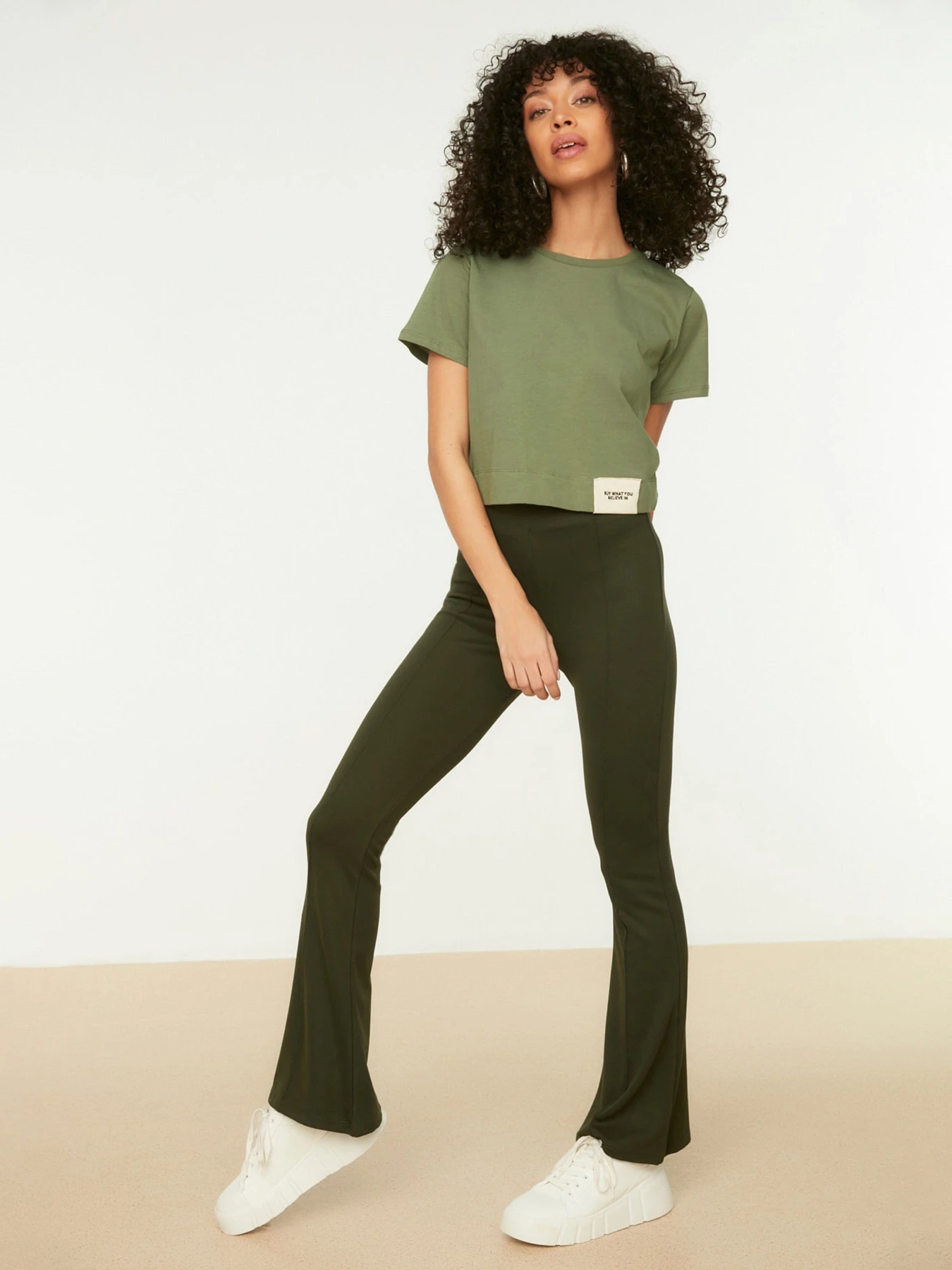 Штани Trendyol модель TWOSS20PL0342/Haki Штани Trendyol модель TWOSS20PL0342/Haki Фото