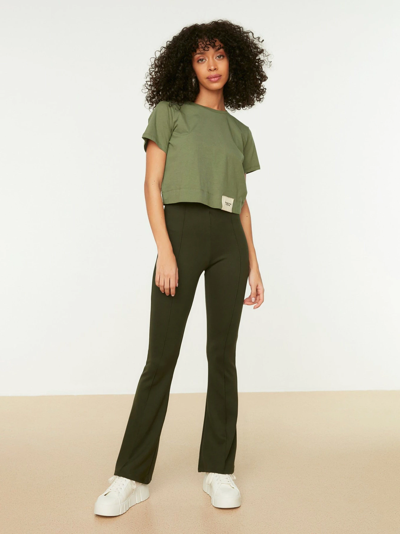 Штани Trendyol модель TWOSS20PL0342/Haki Штани Trendyol модель TWOSS20PL0342/Haki Фото
