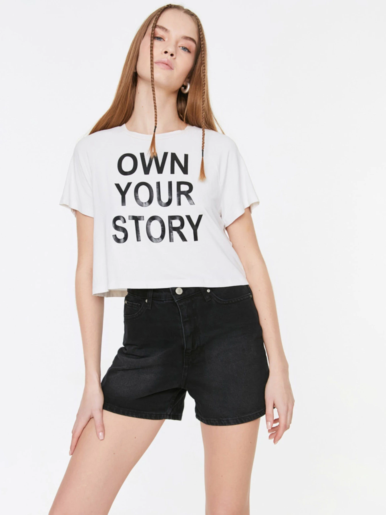 Шорты Trendyol модель TWOSS20SR0297/Siyah Фото