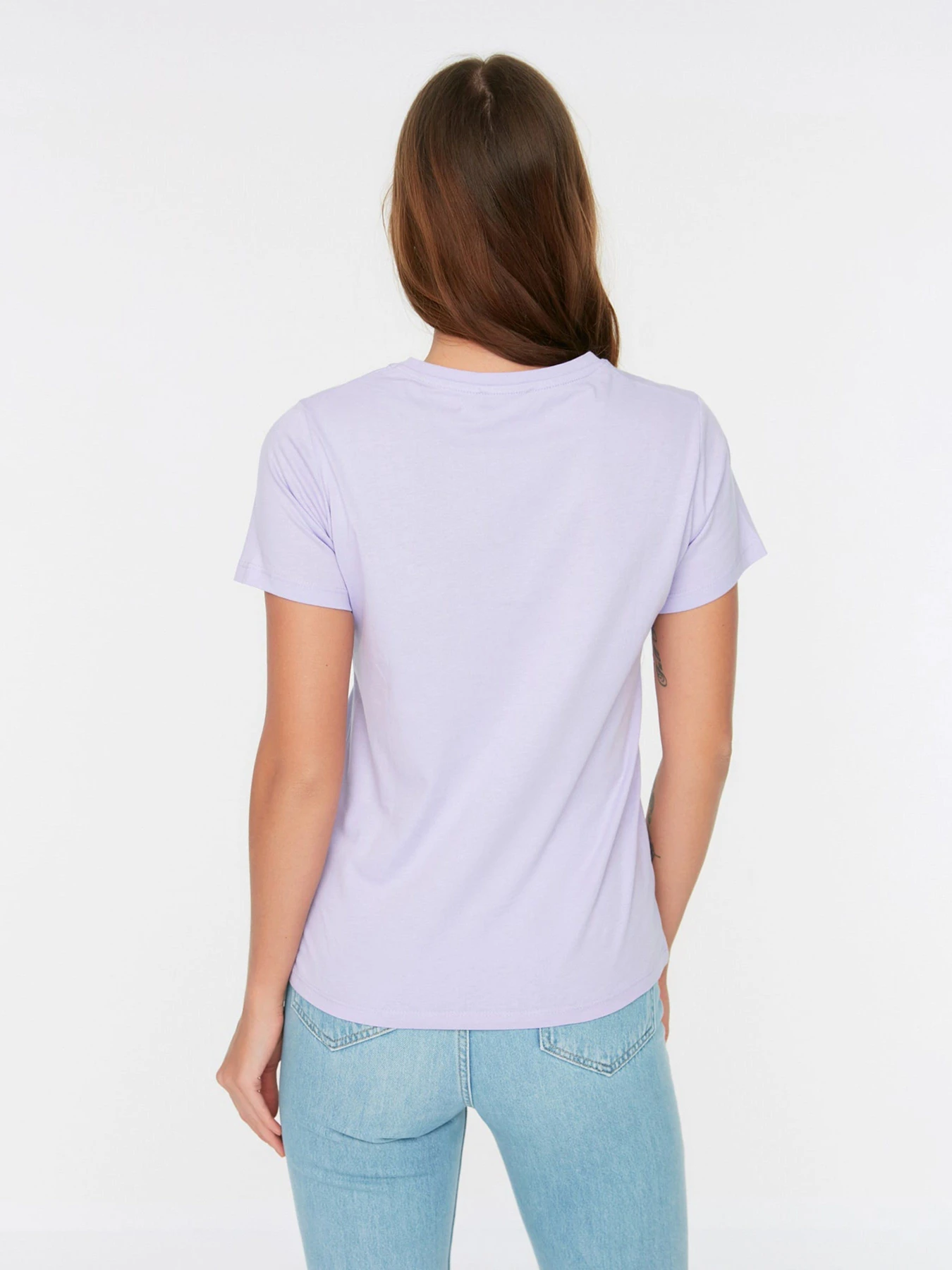 Футболки и поло Trendyol модель TWOSS20TS0133/Lila Футболки и поло Trendyol модель TWOSS20TS0133/Lila Фото