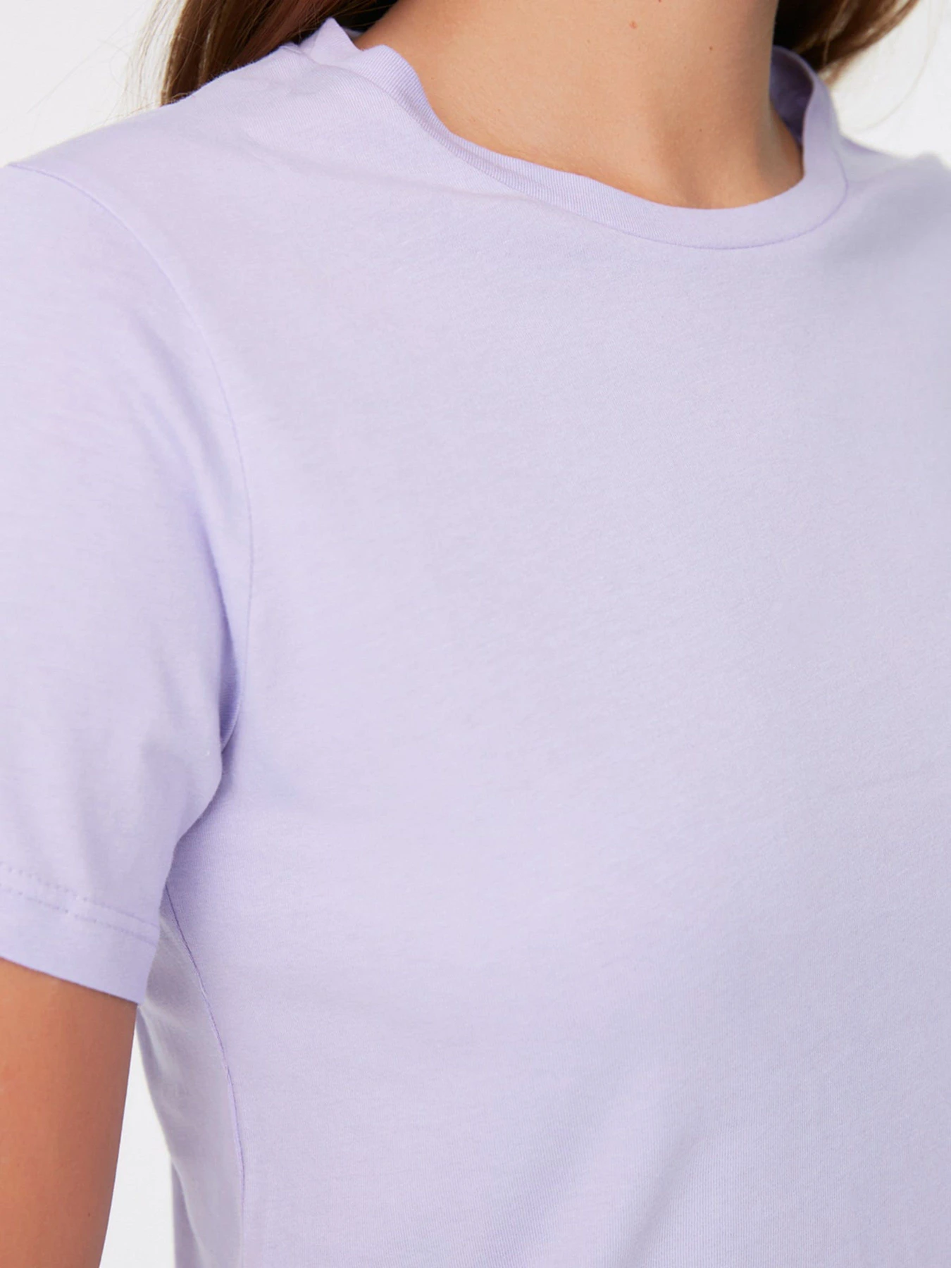 Футболки и поло Trendyol модель TWOSS20TS0133/Lila Футболки и поло Trendyol модель TWOSS20TS0133/Lila Фото