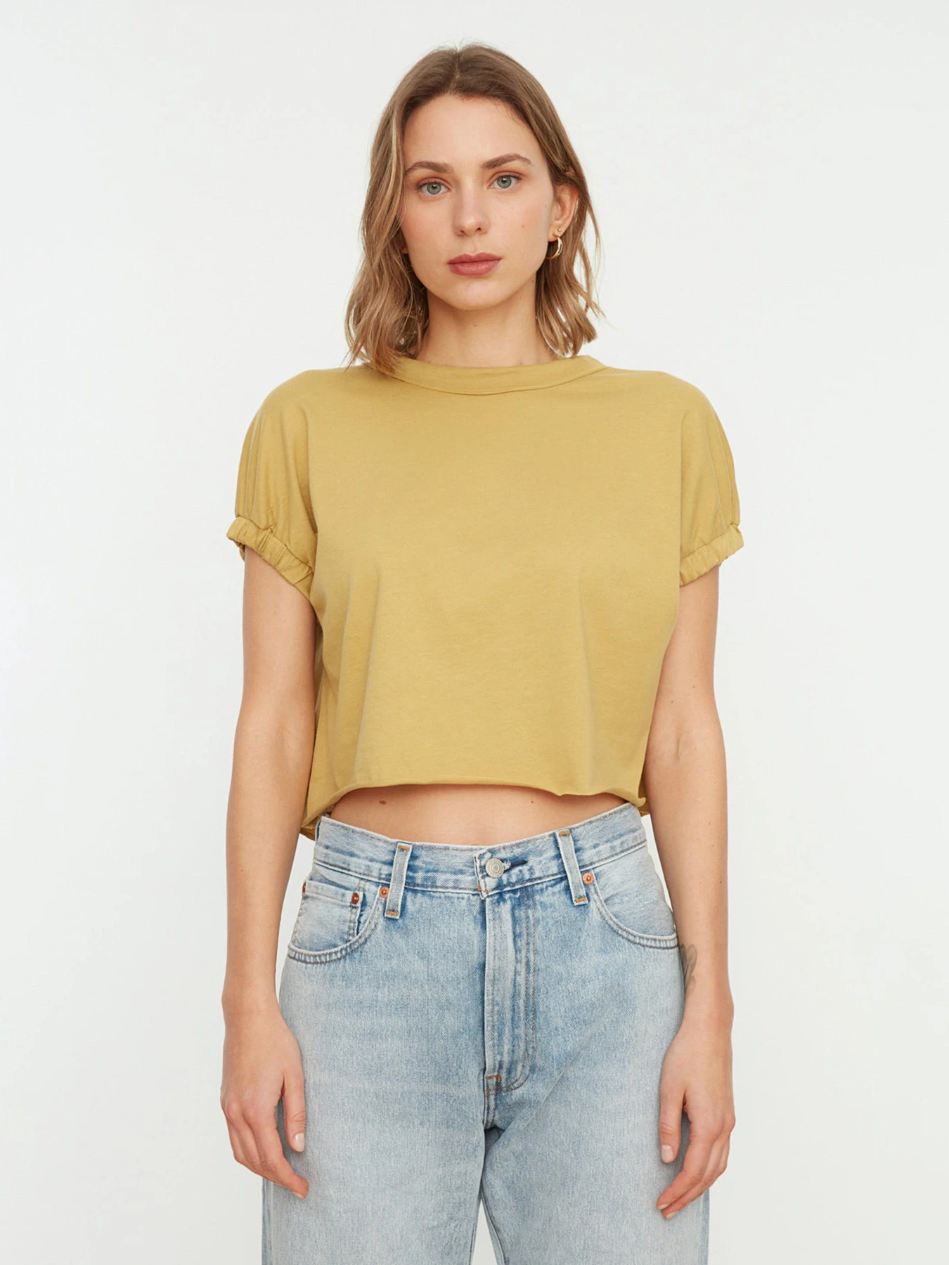 Футболки и поло Trendyol модель TWOSS20TS1257/Acik Yesil Фото