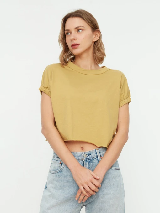 Футболки и поло Trendyol модель TWOSS20TS1257/Acik Yesil Фото