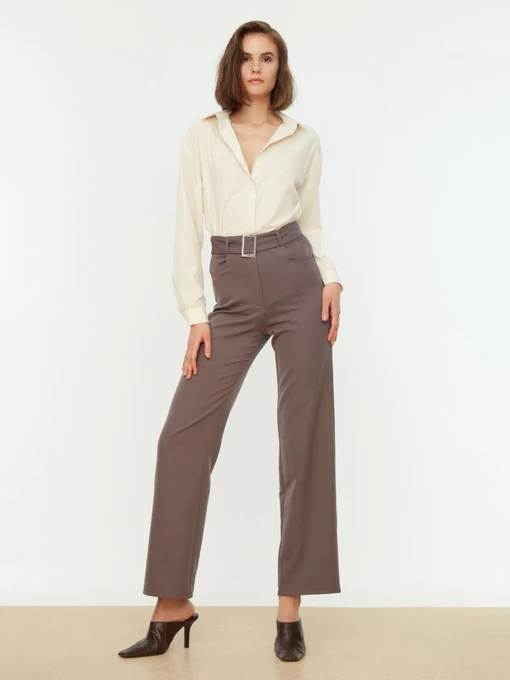 Брюки Trendyol модель TWOSS21PL0104/Antrasit Фото