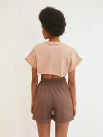 Шорты Trendyol модель TWOSS21SR0073/Kahverengi Фото