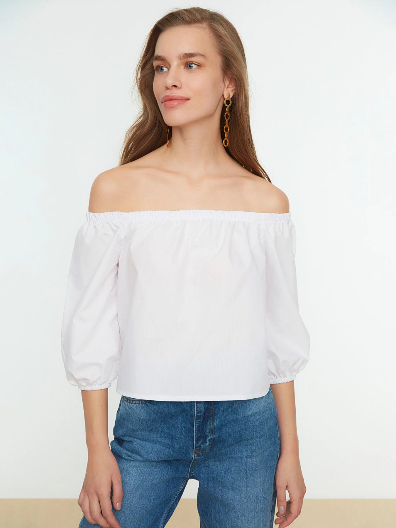 Рубашки Trendyol модель TWOSS22BZ0164/Ekru Фото