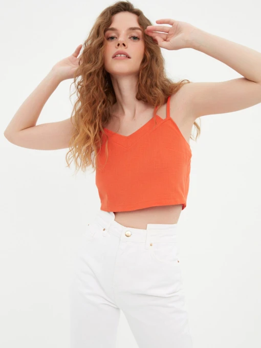 Футболки и поло Trendyol модель TWOSS22BZ0332/Turuncu Фото