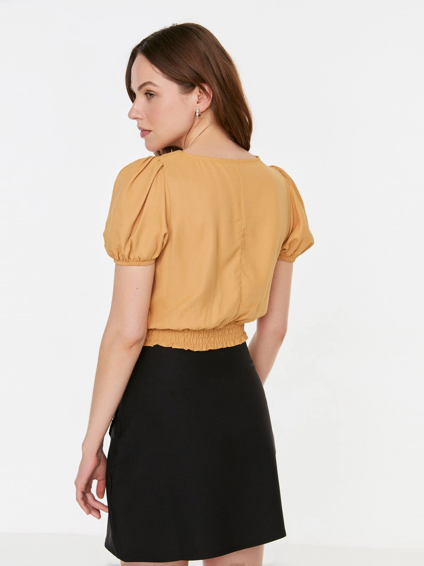 Рубашки Trendyol модель TWOSS22BZ0602/Bej Рубашки Trendyol модель TWOSS22BZ0602/Bej Фото