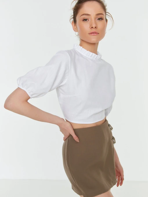 Рубашки Trendyol модель TWOSS22BZ0910/Ekru Фото
